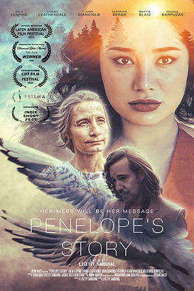 Behind the scenes of PENELOPE'S STORY with Lisetty Sandoval Lisetty Sandoval directing on set during the production of PENELOPE'S STORY